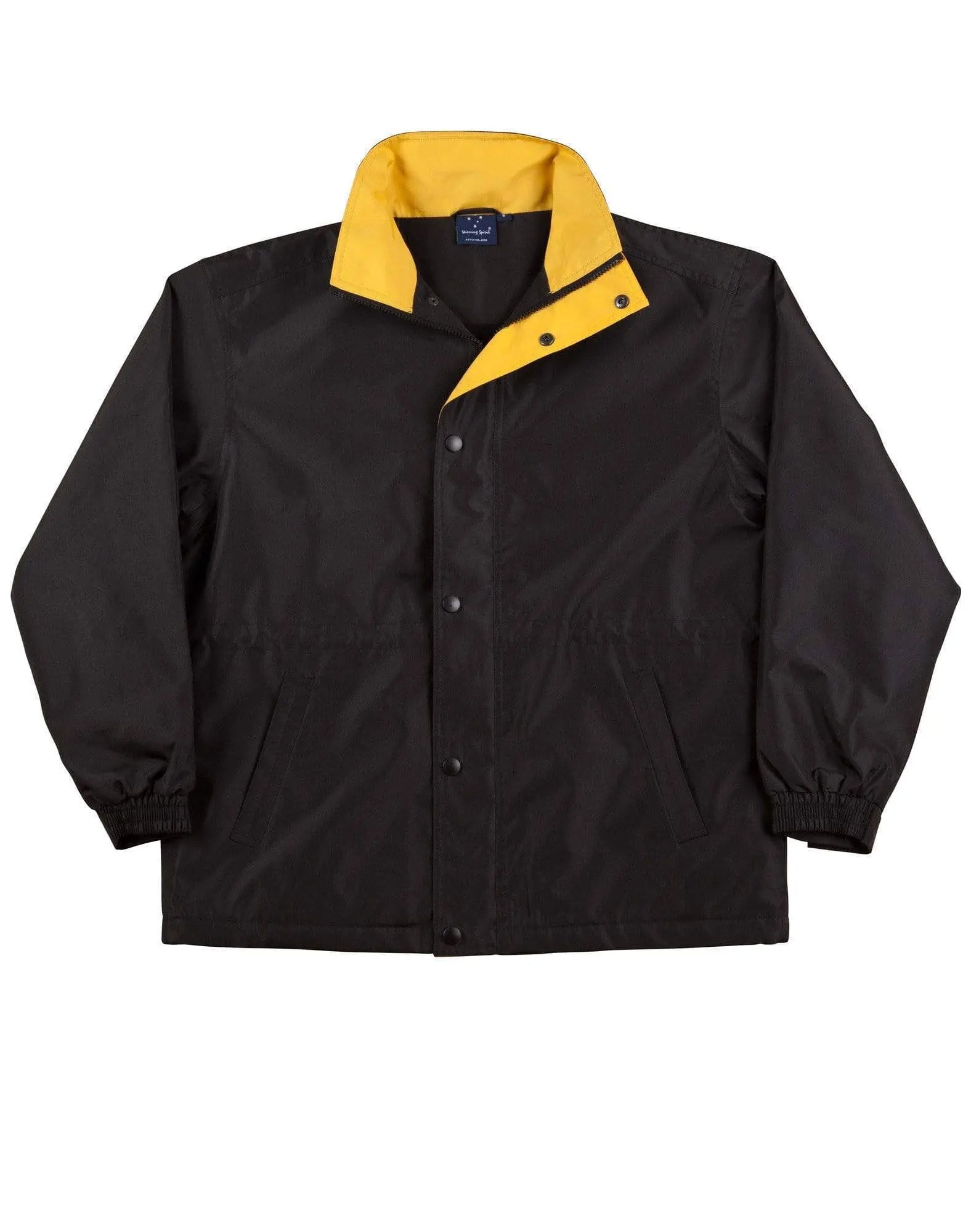 WINNING SPIRIT STADIUM JACKET Kids' JK01K Casual Wear Winning Spirit Black/Gold 8K